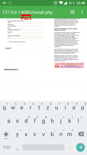 Installationsmaske
